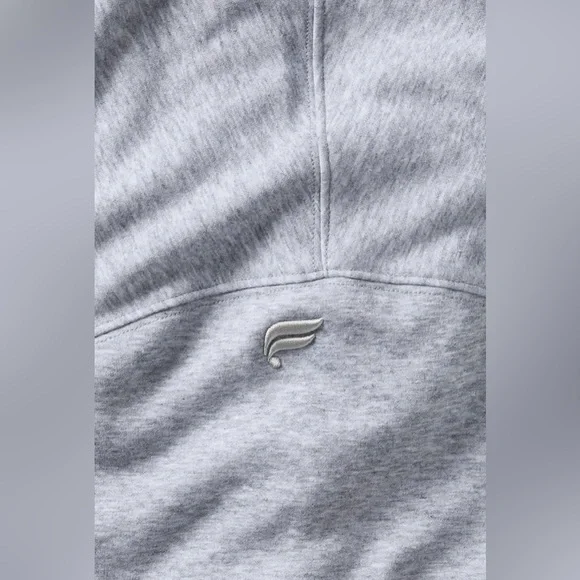 Fabletics Terry Oversized Mock Neck Sweatshirt | XXS | NWT | Gray Heather - Picture 4 of 10